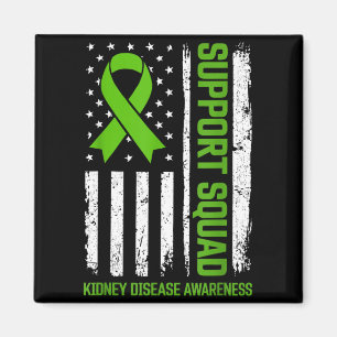 Imán Bandera Verde de Conciencia de Enfermedad Renal de