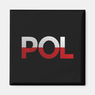 Imán Bandera vintage de Polonia Fútbol Deporte Bandera