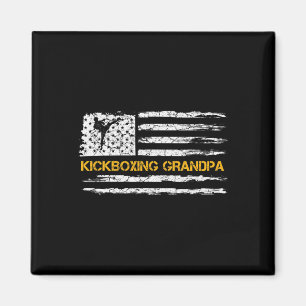 Imán Bandera Vintage De Usa Luchador De Mma Kickboxing 