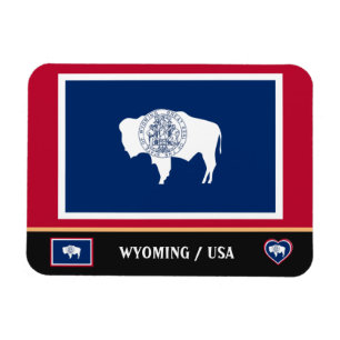 Imán Bandera Wyoming Estado Wyoming /Estados Unidos de 