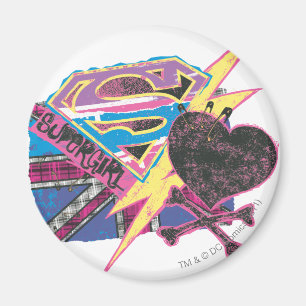 Imán Bandera y bandera pirata de Supergirl