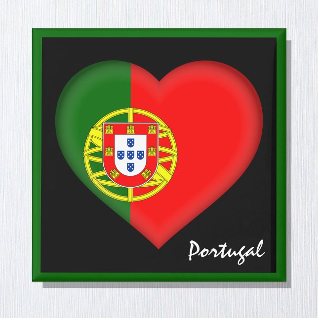 Imán Bandera y corazón portugueses, vacaciones y deport (Subido por el creador)