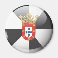 Imán Bandera y escudo de Ceuta