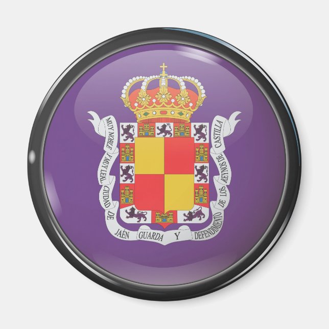 Imán Bandera y escudo de Jaén (Frente)