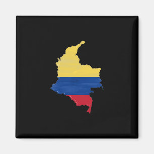 Imán Bandera y mapa de Colombia