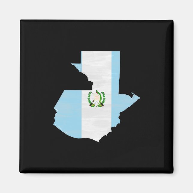 Imán Bandera y mapa de Guatemala (Frente)