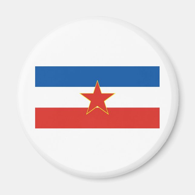 Imán bandera yugoslavia (Frente)