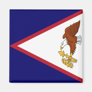 Imán BANDERA zAS001, SAMOA AMERICANA, Oceanía, Fridge