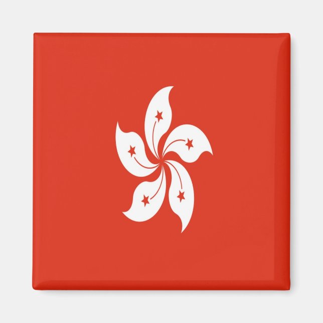 Imán BANDERA zHK001 Hong Kong, nevera (Frente)