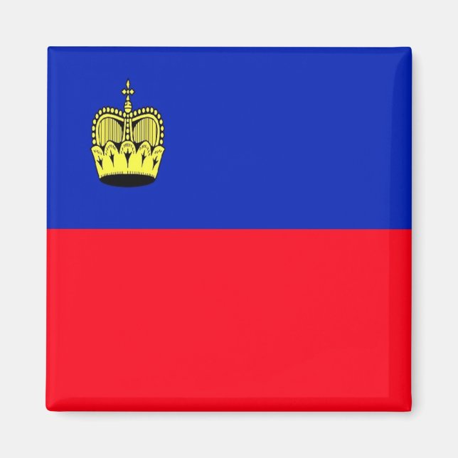 Imán BANDERA zLI001 de LIECHTENSTEIN - Fridge Magnet (Frente)