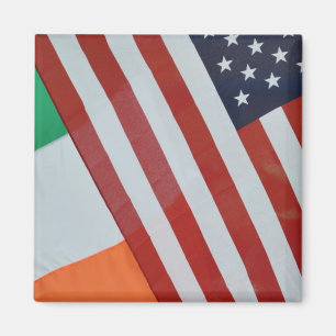 Imán Banderas americanas e irlandesas