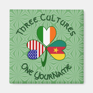 Imán Banderas de Irlanda Camerunesa Americana Trébol Pe