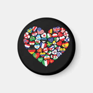 Imán Banderas de los países de la bandera internacional