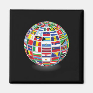 Imán Banderas De Los Países Del Mundo Internacional
