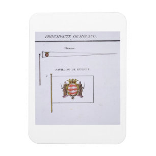 Imán Banderas de Mónaco, de un libro francés de