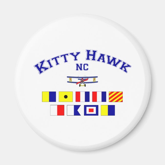 Imán Banderas de señalización de halcón Kitty (Frente)