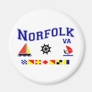 Imán Banderas indicadoras de Norfolk VA