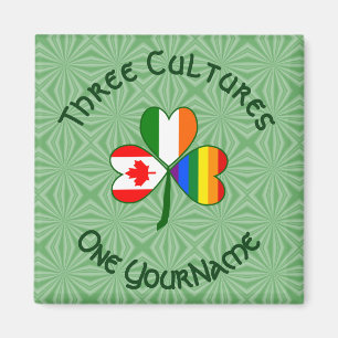 Imán Banderas Irlandesas Canadienses Orgullo Gay Trébol