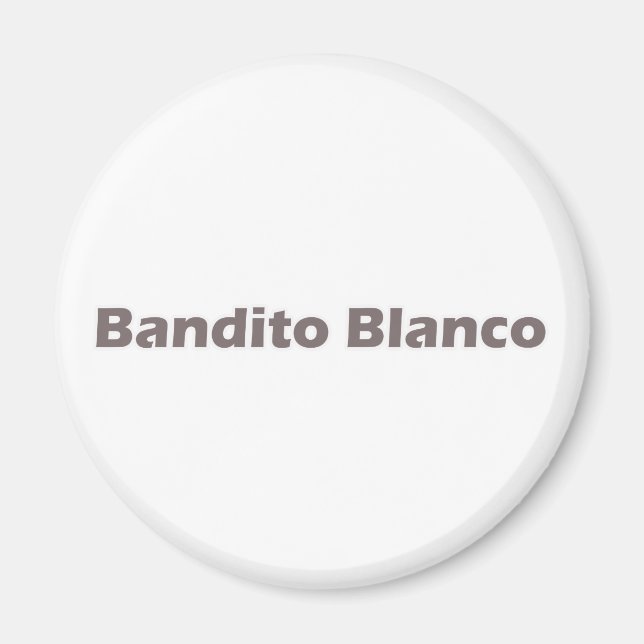 Imán Bandito Blanco (Frente)