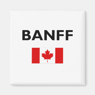 Imán Banff Canadá Bandera Canadiense Color claro