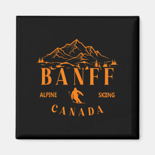 Imán Banff Canadá Esquí Alpino Resort De Esquí Montaña 