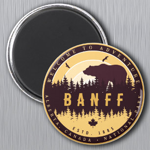 Imán Banff NP Canadá Montañas Rocosas Souvenirs de époc