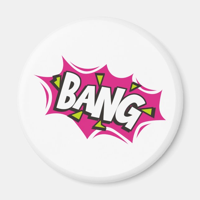 Imán Bang Personalizado Pow Zap (Frente)
