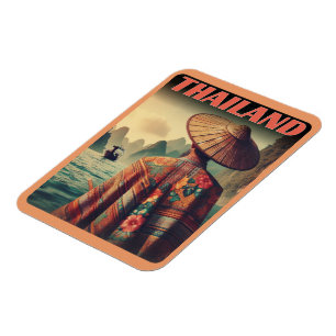 Imán Bangkok ciudad Tailandia viejo hombre viajes regal