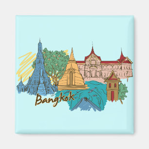 Imán Bangkok, Tailandia Ciudad Famosa Mundial