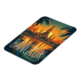 Imán Bangkok, Wat Arun Temple Retro Travel