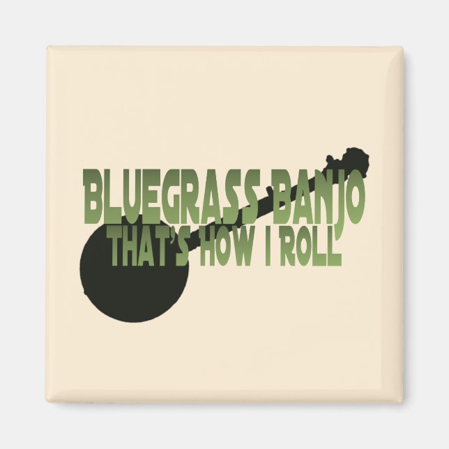 Imán Banjo azul. Así es como rollo (Frente)