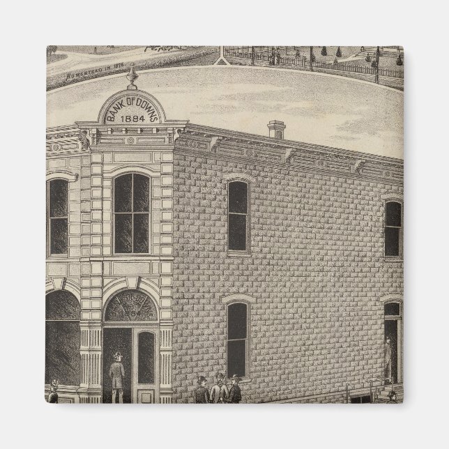Imán Bank of Downs, Huff Residences, Downs, Kansas (Frente)