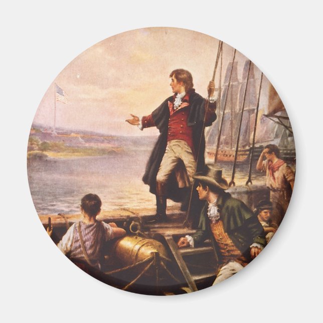 Imán Banner de The Star Spangling de Percy Moran (Frente)