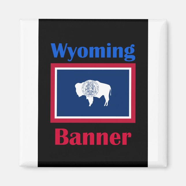 Imán Banner Wyoming (Frente)