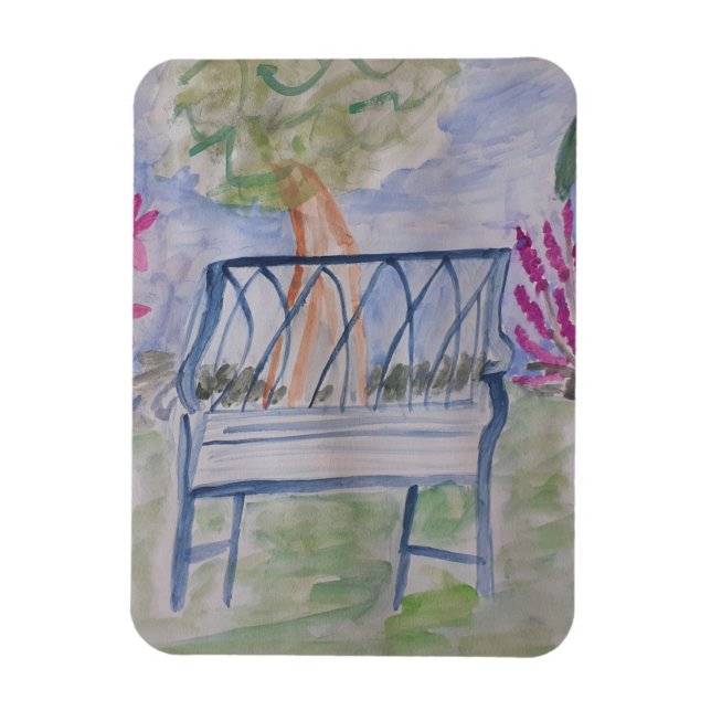 Imán Baño de jardín de verano (Vertical)