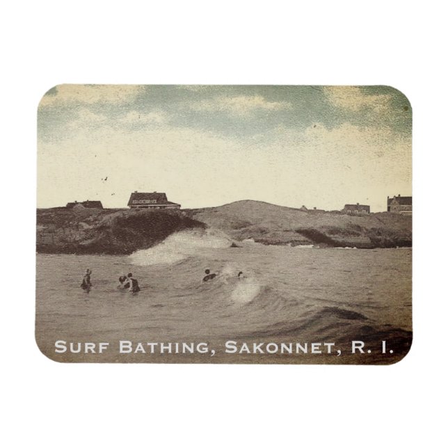 Imán Baño de surf, Sakonnet - Little Compton, RI (Horizontal)