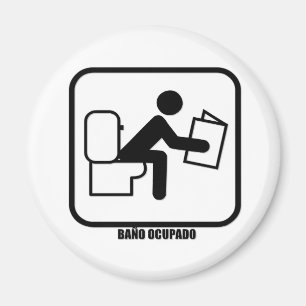 Imán Baño Ocupado