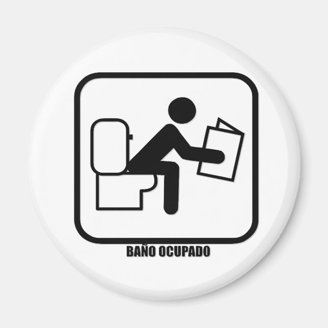 Imán Baño Ocupado (Frente)