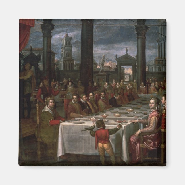 Imán banquete boda (Frente)