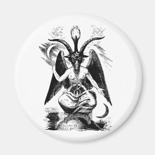 Imán Baphomet (negro)