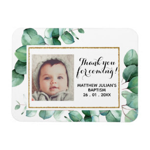 Imán Baptismo Christening Eucalyptus Greenereneration G