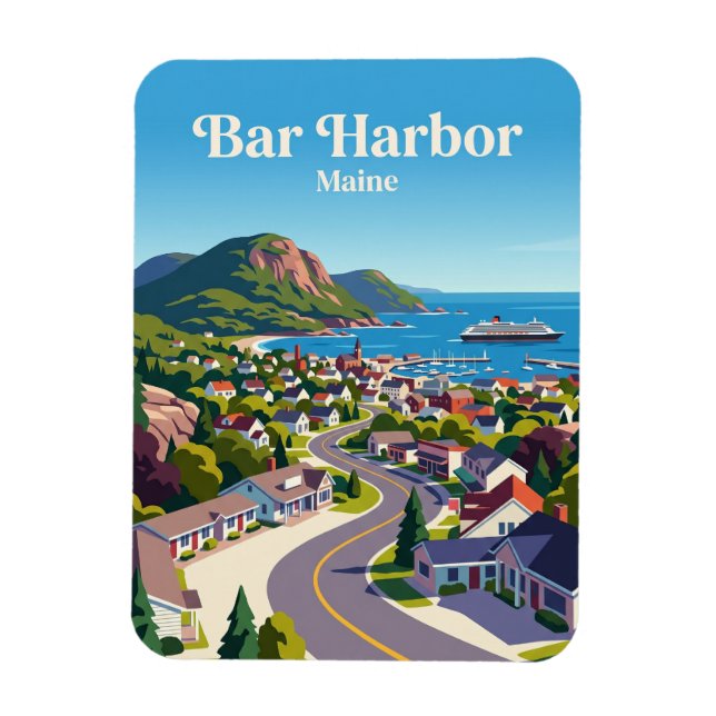 Imán Bar Harbor EE. UU. (Vertical)