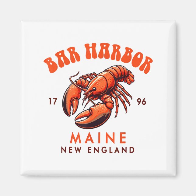 Imán Bar Harbor Maine New England Travel Funny Bar Harb (Frente)
