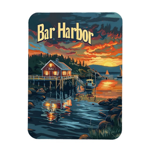 Imán Bar Harbour Vintage (Vertical)