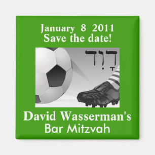 Imán Bar Mitzvah Soccer Save the Date