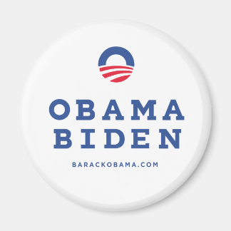 Imán Barack Obama Biden 2012 con el logotipo "O"