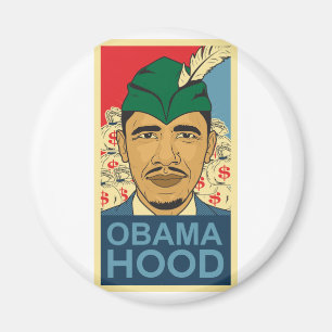 Imán Barack Obama Hood Robin Hood Button Barrack Obama.