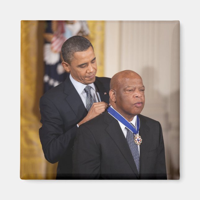 Imán Barack Obama y John Lewis (Frente)