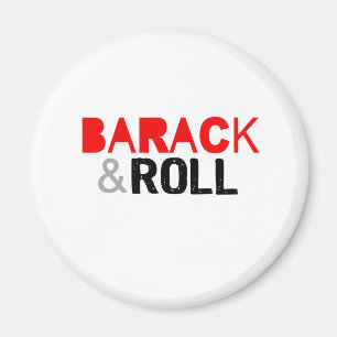 Imán Barack y camiseta del rollo