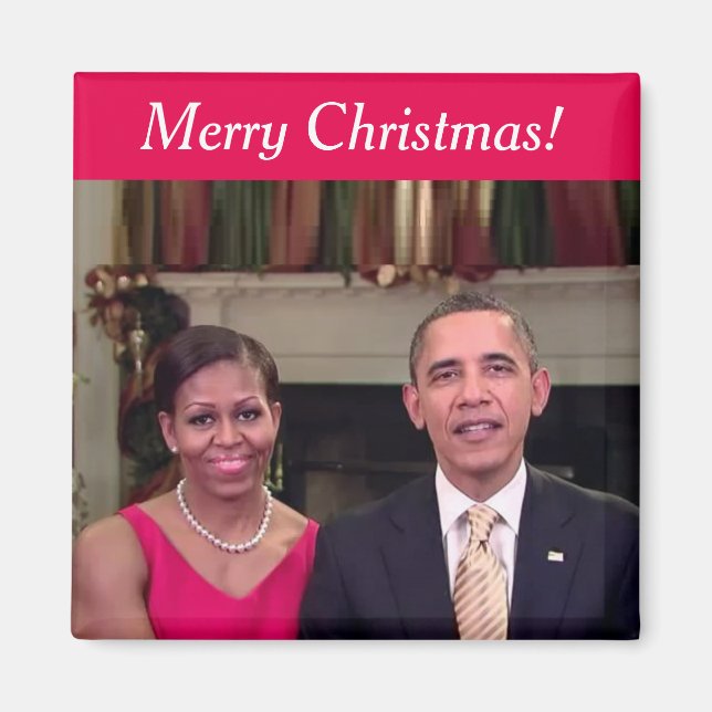 Imán Barack y Michelle 2011WA - Magnet (Frente)